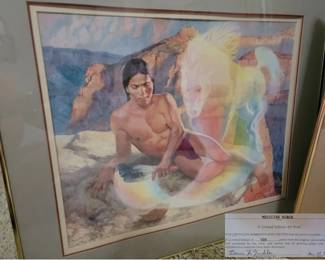 Unique American Indian lithograph