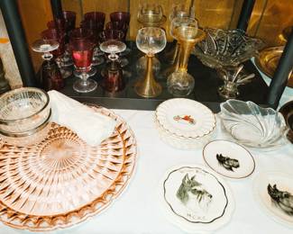 Unique Crystal stemware and china