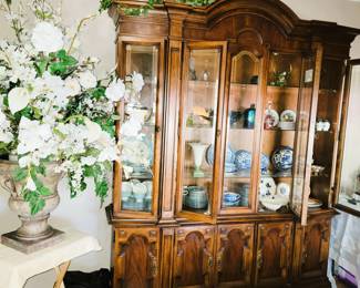 China Cabinet - Huge Floral arrangement