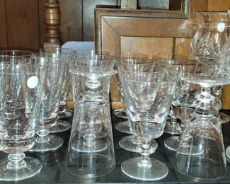 Crystal stemware and decor