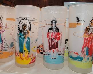 Oklahoma Indian Tumblers barware
