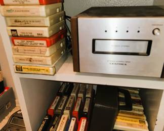 8 Track Tape Player and tapes