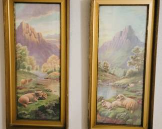 Framed retro art
