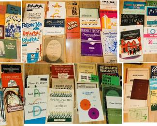 Retro sheet music