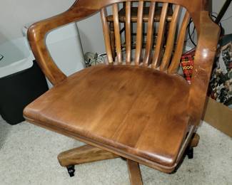 Retro wood office chair