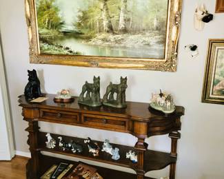 Open Credenza - large framed art