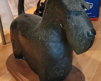 Iron statue trophy