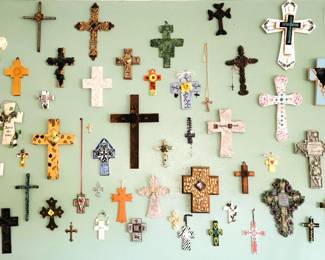 Wall of Unique Crosses