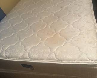 Seraphic Queen sized mattress and boxed springs w frame