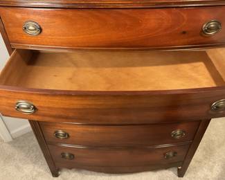 Mid Century Dixie Bow Front Tallboy