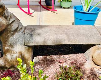 Stone Horse Bench