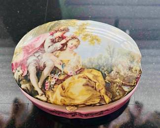 Andria by SADEK porcelain trinket box mid-century