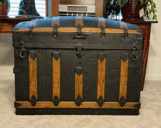 Late 1800’s Dome Top Travel Trunk