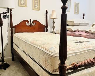 Mid-century four-poster beds by Dixie Furniture in Lexington, NC
