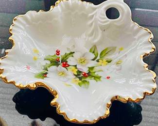 Royal and fine China candy dish. Japan mid-century.