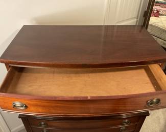 Mid Century Dixie Bow Front Tallboy