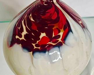 Hand blown glass vase