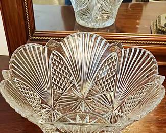 Vintage lmperial Crystal Bowl Mid Century 