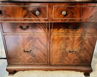 Mahogany Breakfront Cabinet
