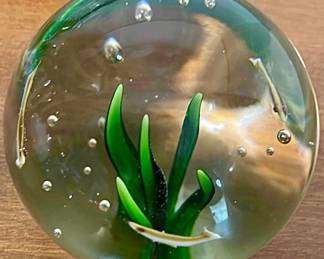 Vintage Art Glass Paperweight 