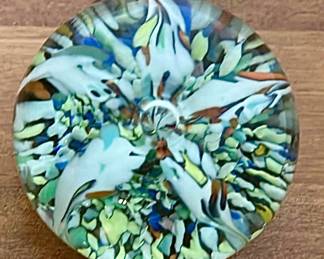 Milliefiori Art Glass Paperweight 