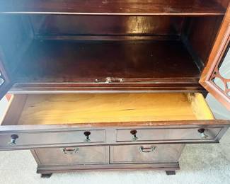 Mahogany Breakfront Cabinet