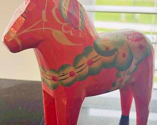 Swedish Dala Hand carved and painted Mid-Century