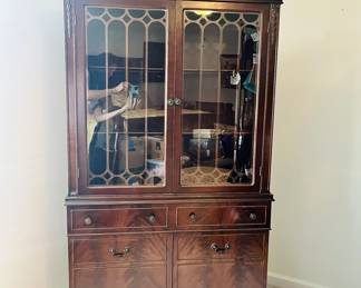 Mahogany Breakfront Cabinet