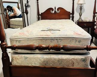 Mid-century four-poster beds by Dixie Furniture in Lexington, NC