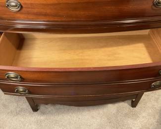 Mid Century Dixie Bow Front Tallboy