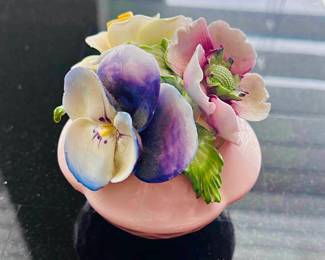 Regal Staffordshire bone China floral figurine mid-century