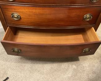 Mid Century Dixie Bow Front Tallboy