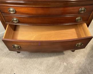 Mid Century Dixie Bow Front Tallboy