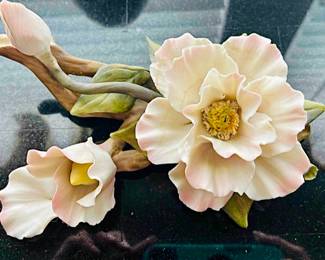 Capodimonte porcelain floral arrangement - Naples, Italy - mid-century