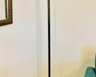 Set of Torchiere Floor Lamps Faux Alabaster Glass Shades