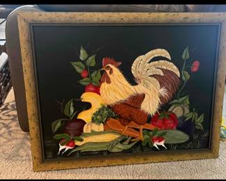 Vintage folk art painting