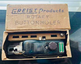 Vintage GREIST rotary button holder mid-century