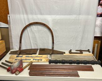 Vintage Wood Clamps and Salvage Pieces