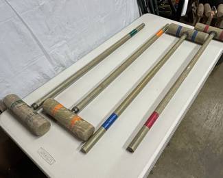Vintage Croquet Mallets