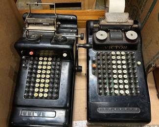 Victor and Burroughs Adding Machines