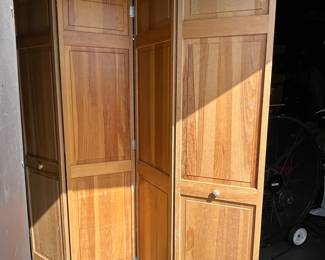Architectural Salvage Restoration Project Vintage Wooden Folding Screen