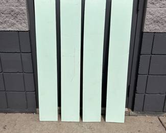 Architectural Salvage - 4 light green wood boards