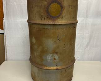 Vintage Metal Barrel with Great Patina