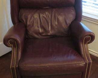 Leather recliner
