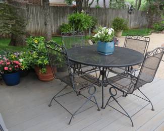 Patio table and chairs