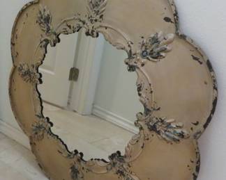 Metal framed mirror