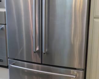 KitchenAid stainless refrigerator - in warranty through July 23, 2025