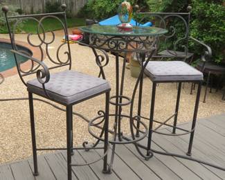 Bistro chairs and table