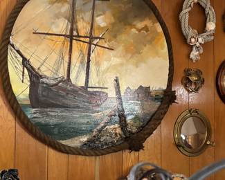 Ship rope painting