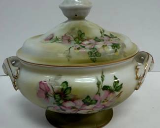 Nippon Hand Painted Floral Tureen